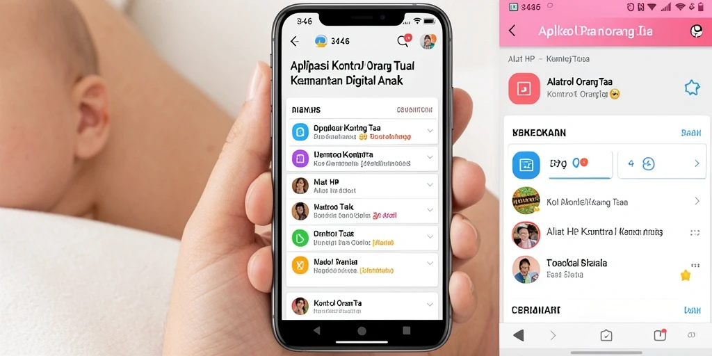 Antarmuka aplikasi Kontrol Orang Tua 3446 yang informatif dan mudah digunakan.