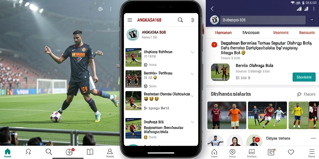 Tampilan antarmuka ANGKASA168 menampilkan berita olahraga bola terbaru.