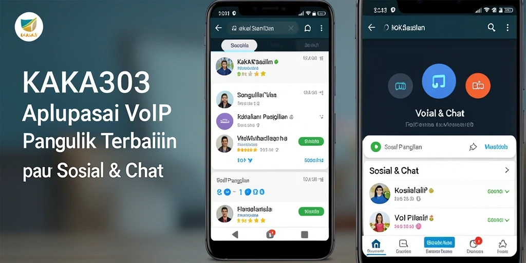 Tampilan antarmuka KAKA303 yang user-friendly untuk panggilan VoIP.