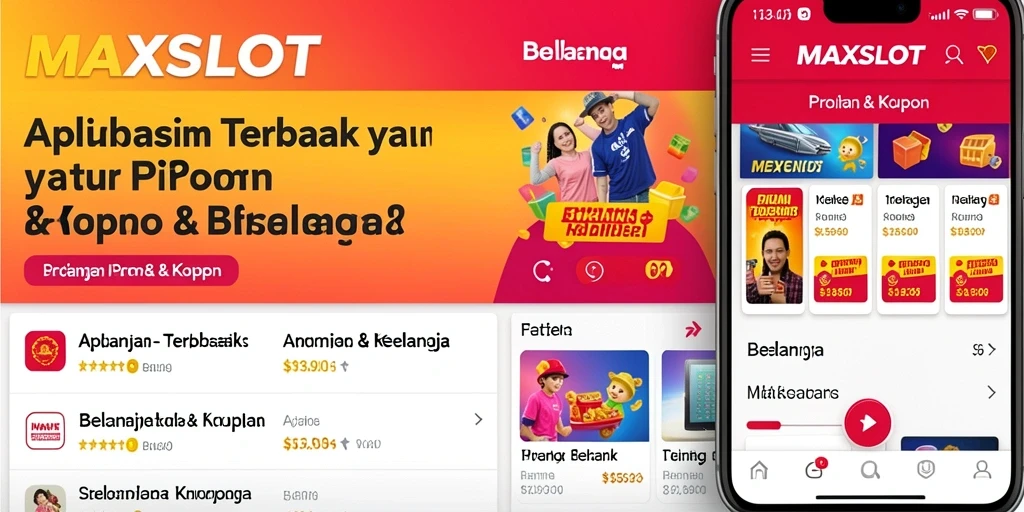 Antarmuka pengguna MAXSLOT menampilkan kupon dan promo terkini.