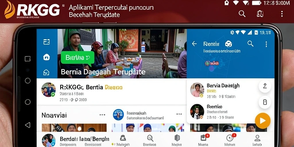 Tampilan antarmuka aplikasi RKGG yang modern dan menarik.