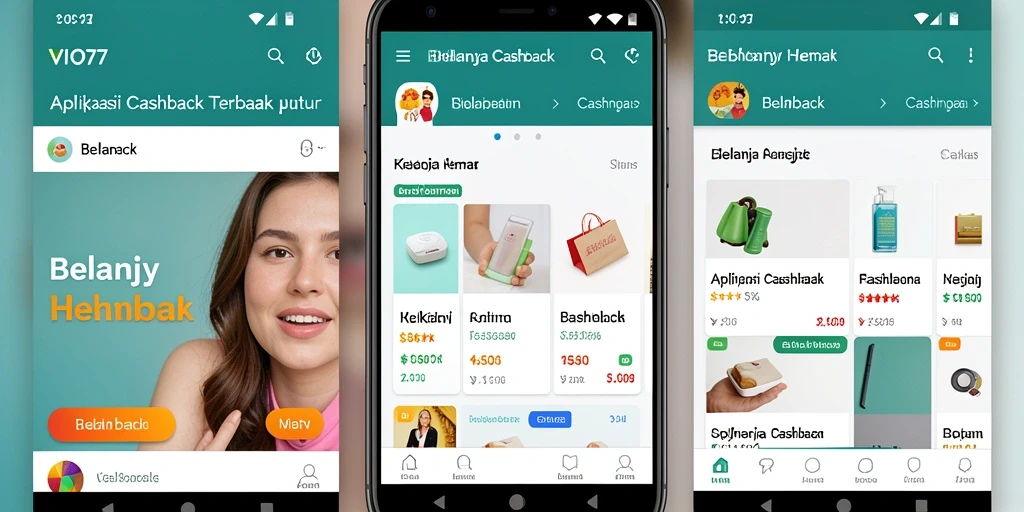 Tampilan antarmuka aplikasi VIO77 yang sederhana dan fungsional.