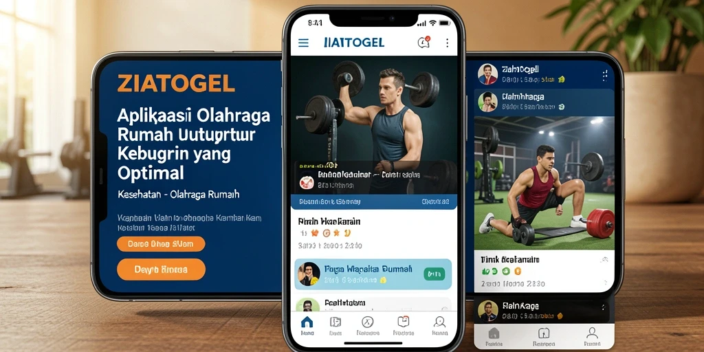 Antarmuka ZIATOGEL yang intuitif untuk latihan di rumah.