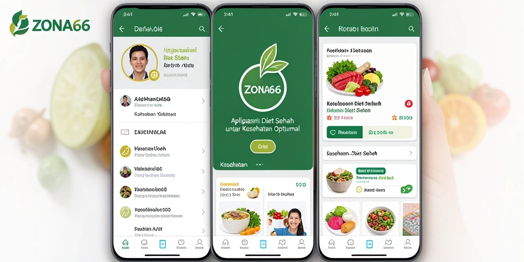 Antarmuka ZONA66 yang menarik dan ramah pengguna.
